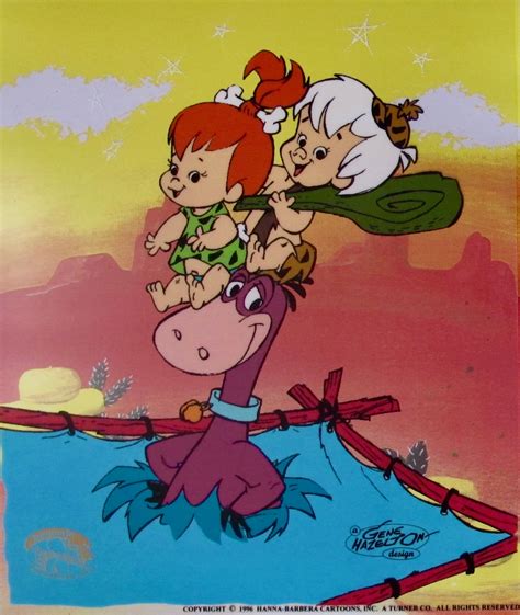 Flintstones Dino Pebbles Bamm Bamm A Dabba Doo Time Animation Art Sericel Cel Forgotten Treasurez®
