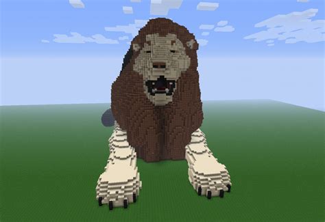Minecraft Lion Pixel Art