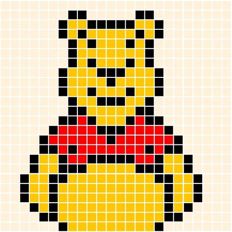 Winnie De Pooh Pixel Party Pixelhobby Scandinavia Pinterest
