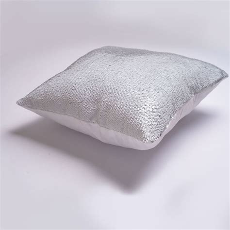 Mermaid Pillow Cover Silverwhite Change Color Sequins Cushion Inverted