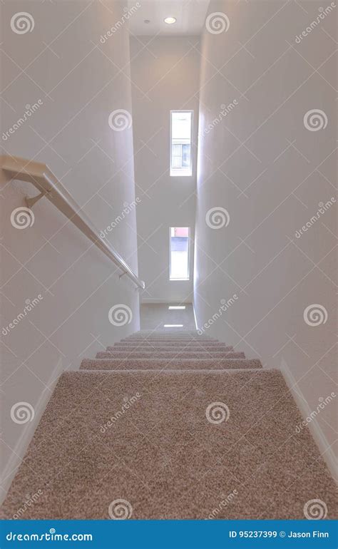 Stairway Down A Hallway In Southern California Stock Image Image Of