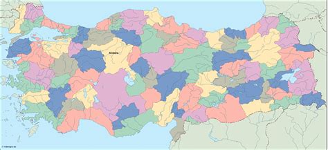Turkey Vector Map Digital Maps Netmaps Uk Vector Eps And Wall Maps