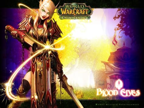 Wallpaper ID Games Crusade Burning Elf Paladin Blood Elf Video World Of