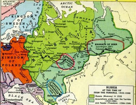 Map Ivan The Terrible