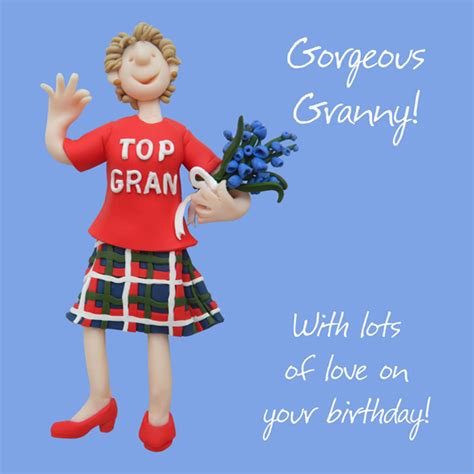 Gorgeous Granny Birthday Greeting Card One Lump Or Two Cards Love Kates
