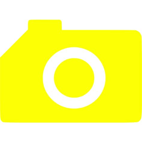 Yellow Camera Icon Free Yellow Camera Icons