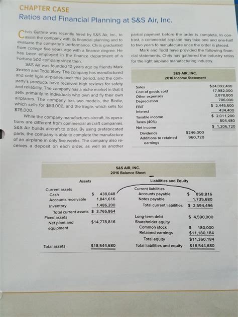 When is income tax paid on interest income. Solved: CHAPTER CASE Ratios And Financial Planning At S&S ...