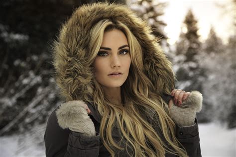 Wallpaper Face Women Outdoors Model Blonde Depth Of Field Long Hair Winter Fashion