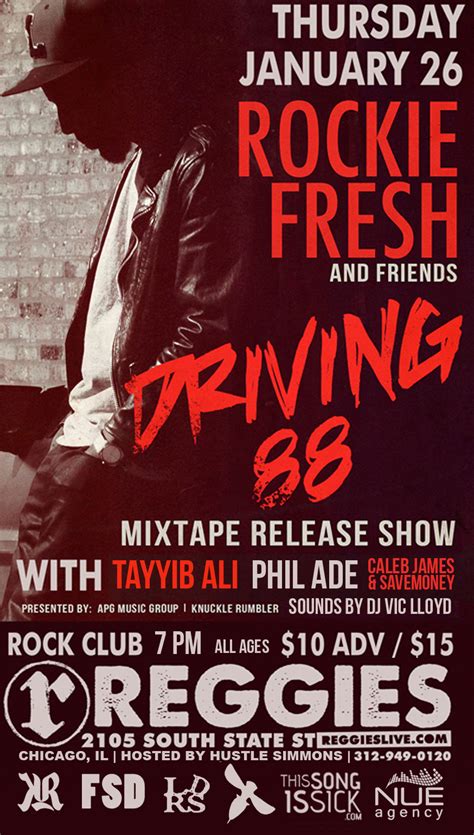 Fsd Giveaway Rockie Freshs Driving 88 Release Concert Reggies