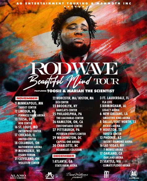 rod wave announces beautiful mind tour at capital one arena november 29 2022 the rogers revue