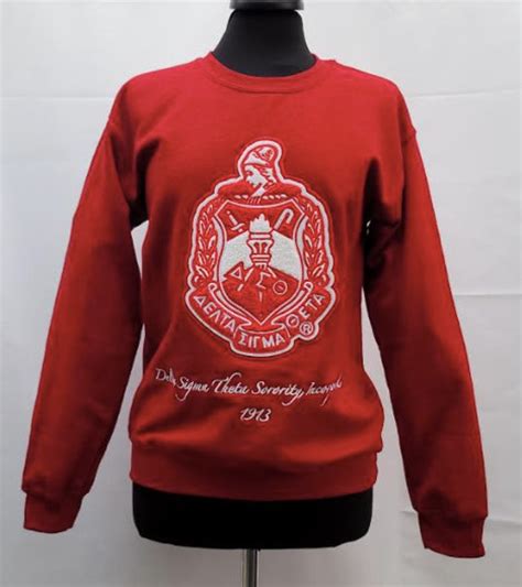 Delta Sigma Theta Minerva Crest Sweatshirt Etsy