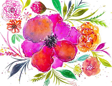 Painting Whimsical Flowers With Watercolor Inks Lisa Hetrick Skillshare