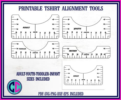 Tshirt Ruler SVG,Tshirt Alignment Tool Ruler, alignment tool ruler