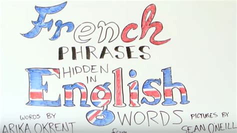 Chat directly with admin !! French Phrases Hidden in English Words | Mental Floss