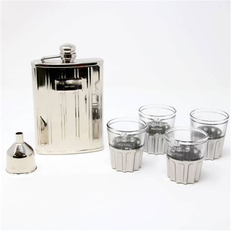 Neiman Marcus Stainless Steel Lim Ed 2012 Shot Glass Flask Set Grailed