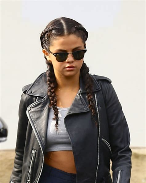 Selena Gomez Creates A Wavy Hairstyle With Braids Glamour