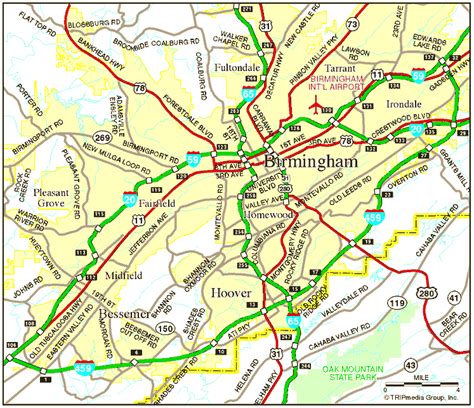Birmingham Road Map