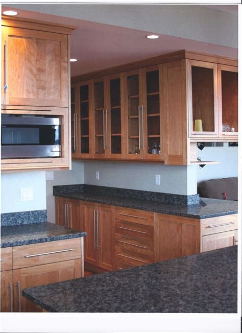Custom Made Contemporary Red Birch Kitchen By Jims Cabinet Shop