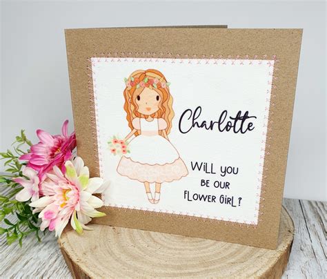 Personalised Flower Girl Proposal Will You Be Our Flower Girl Flower