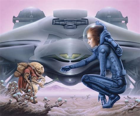 Jim Burns B1948 — The Wanderers 1080×900 Science Fiction Artwork Science Fiction Art
