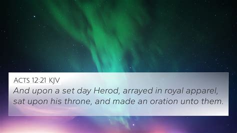 Acts 1221 Kjv 4k Wallpaper And Upon A Set Day Herod Arrayed In Royal