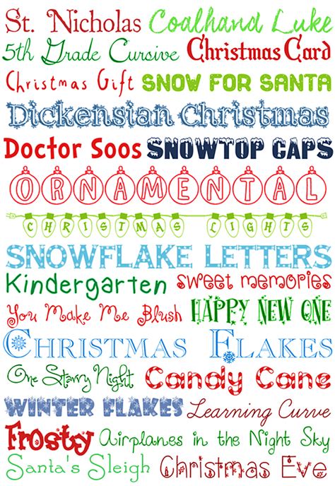 9 Downloadable Christmas Fonts Images Merry Christmas Font Free