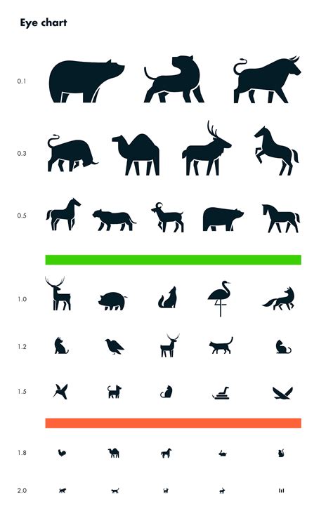 Animal Eye Chart Design