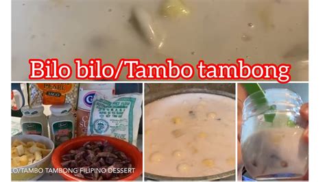 How To Make Easy Ginataang Bilo Bilo Or Tambo Tambong Youtube