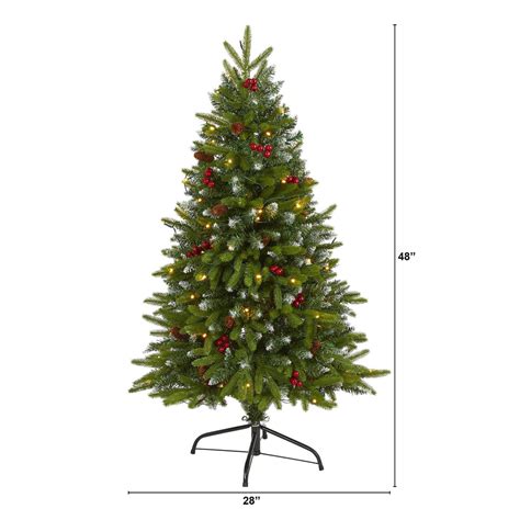 4 Snow Tipped Portland Spruce Artificial Christmas Tree With Frosted