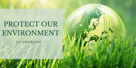 Protect Our Environment Reduce Paper Consumption