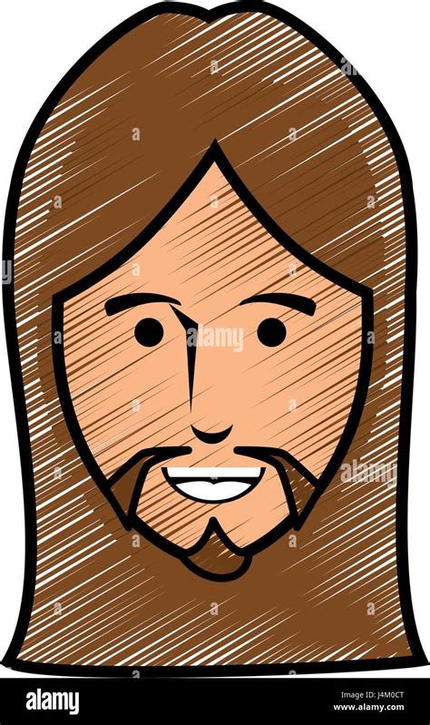 Jesuschrist Face Cartoon Stock Vector Image And Art Alamy
