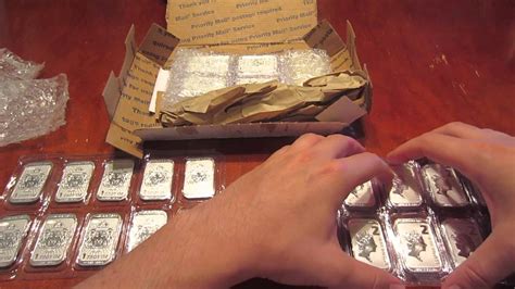 Unboxing Scottsdale Silver Niue Coinbar And 10 Oz Hand