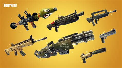 Fortnite Current Weapon List Unvaulted And Vaulted Season X 10