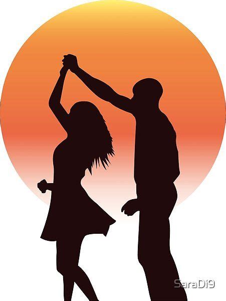 Dancing Couple Saradi9 Redbubble Silhouette Painting Silhouette