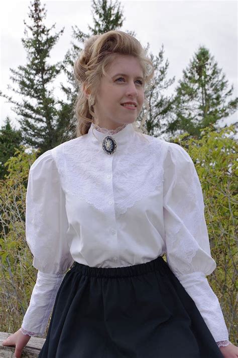 The Good Wife Blouse Victorian Blouse Blouse Edwardian Fashion