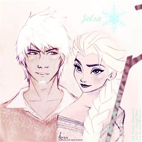 Jelsa ~ Olderjack Frost And Queen Elsa By Mannie258 On Deviantart