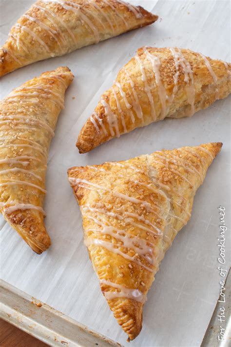 Apple Turnovers With Cinnamon Glaze For The Love Of Cooking