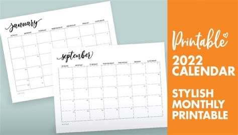 Free Printable Calendars For 2021 And 2022 World Of Printables