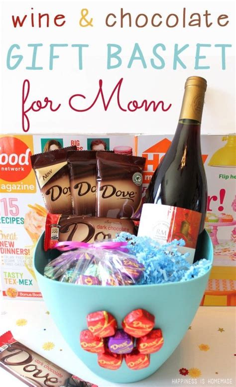 Dove Dark Chocolate And Wine Mothers Day T Basket Perfect For Relaxing And De Chocolate