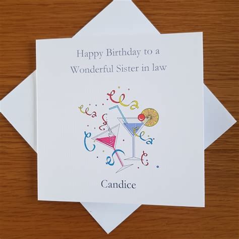 Personalised Daughter In Law Birthday Card Happy Birthday Etsy