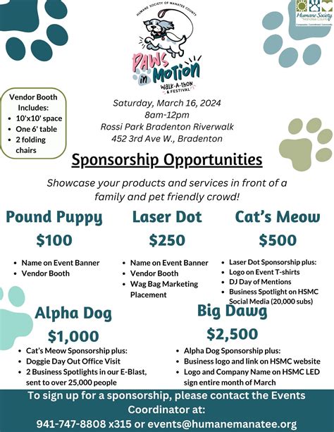 Humane Society Of Manatee County Paws In Motion Humane Society Of Manatee County