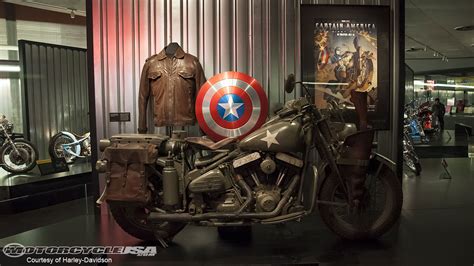 Captain America Motorcycle On Display At Harley Davidson Museum