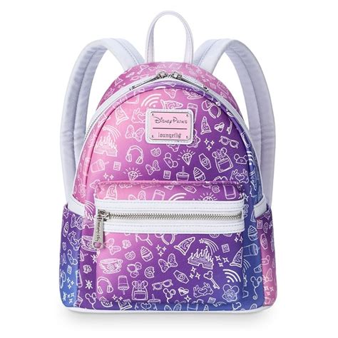 Disney Parks Icons Mini Backpack By Loungefly Disneyland Park Ts