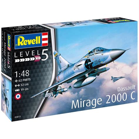 Revell Dassault Mirage 2000c Military Aircraft Model Kit Scale 148