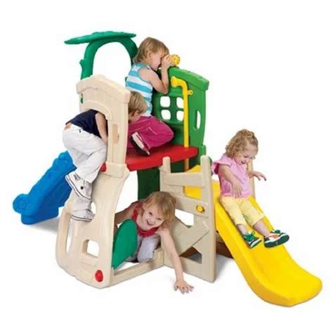 Multicolor Plastic Grow N Up Double Slide Climb N Hide Jungle Gym Ps