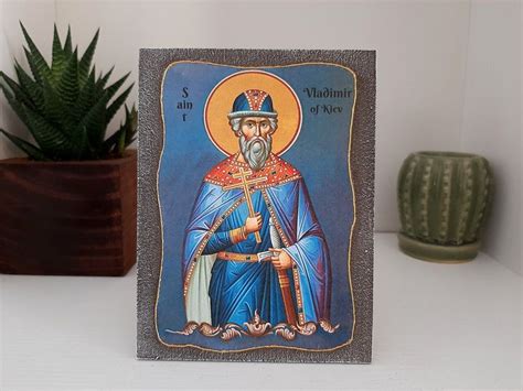 Ukrainian Saint Vladimir Of Kiev Saint Vladimir The Great Etsy