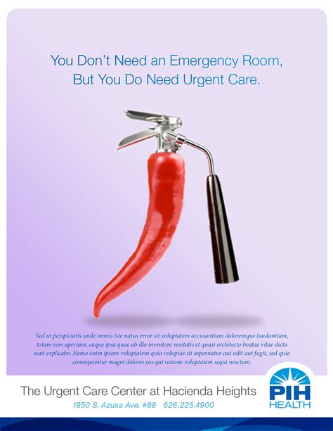 Pih Urgent Care Print Ads On Behance