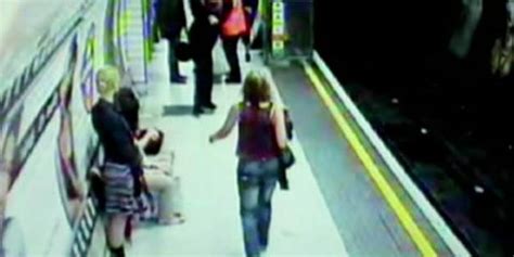Caught On Tape Woman Survives After Being Violently Pushed Onto The