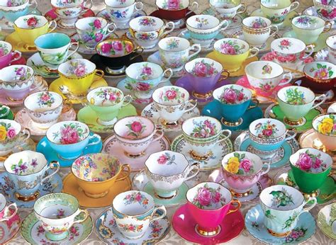 Mismatched Tea Cups And Saucers Party Favors For Bridal Etsy Bridal