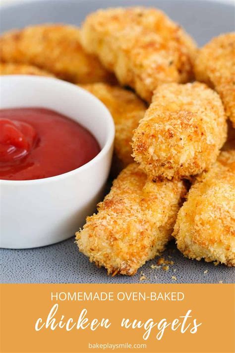 Crunchy Oven Bake Homemade Chicken Nuggets Are A Healthier Version Of